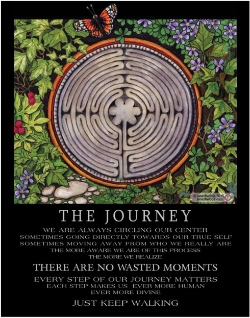 The Journey, marker and colored pencil, 11" x 14", janet balboa