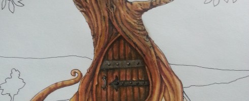 Janet Balboa,Anam Cara detail, marker and colored pencil, 19" x 24" c. 2013