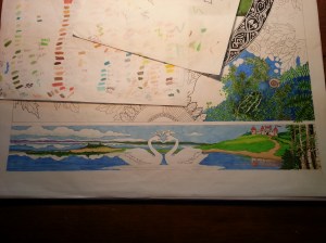 janet balboa, Anam Cara detail, marker and colored pencil, c. 20014