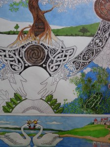 janet balboa, Anam Cara detail, marker and colored pencil, c. 20014